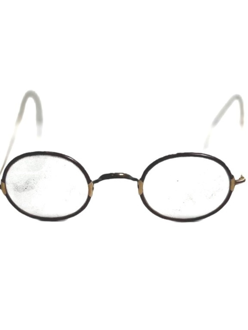 Antique 12K Gold Filled Windsor Eyeglasses Round Cable Temples 1920s 1930s
